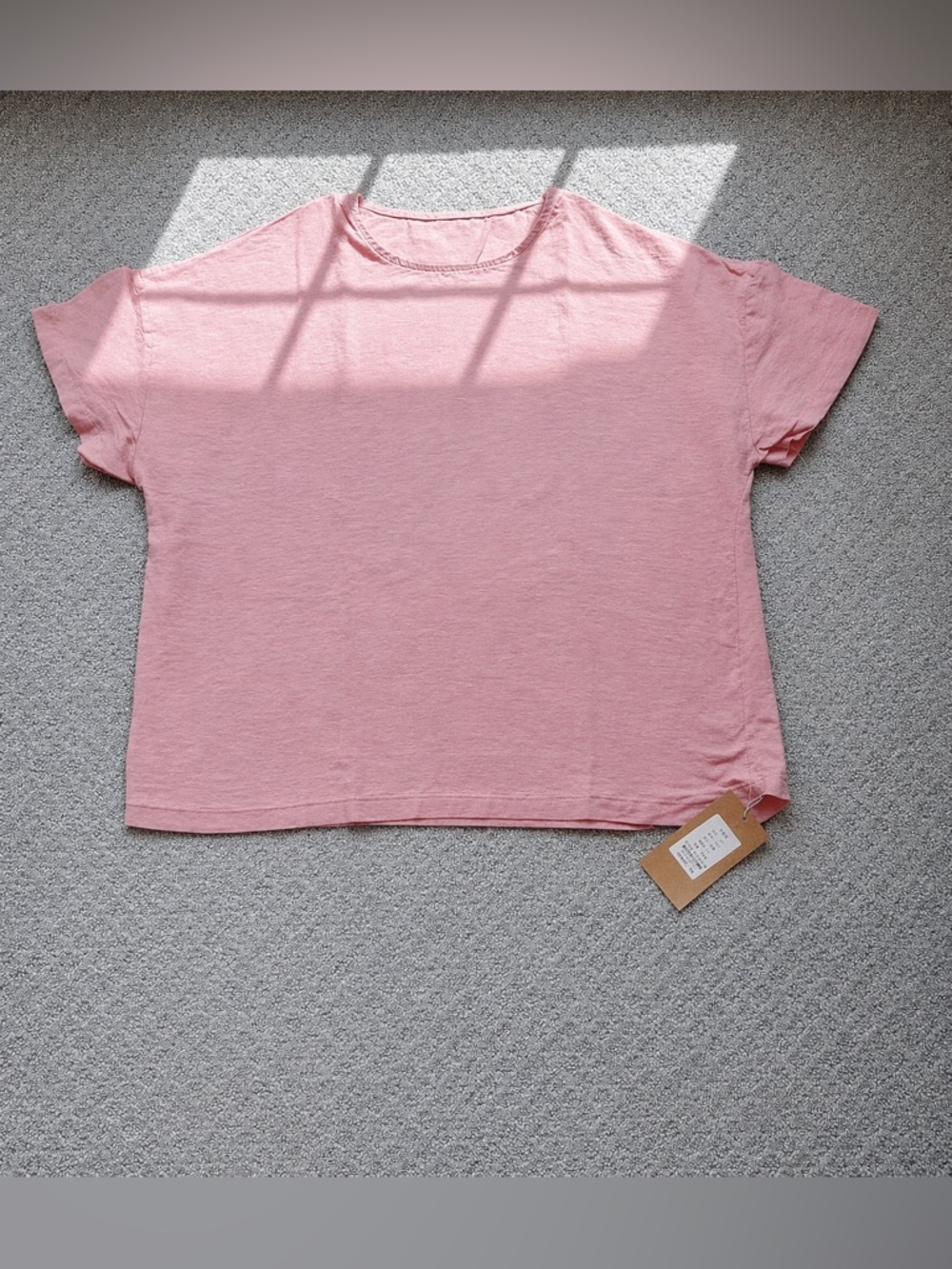 100% Linen Pink Shirt - Brand New with Tags